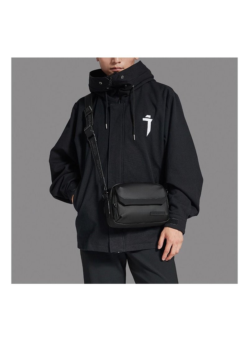 ARCTIC HUNTER YB00518 7.9-Inch Crossbody Casual Waterproof Muti-Pocket Bag - Black  - Image 2