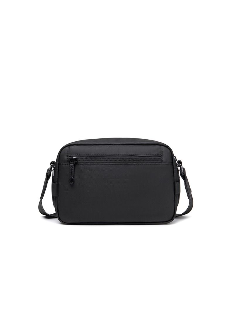 YB00518 7.9-Inch Crossbody Casual Waterproof Muti-Pocket Bag - Black