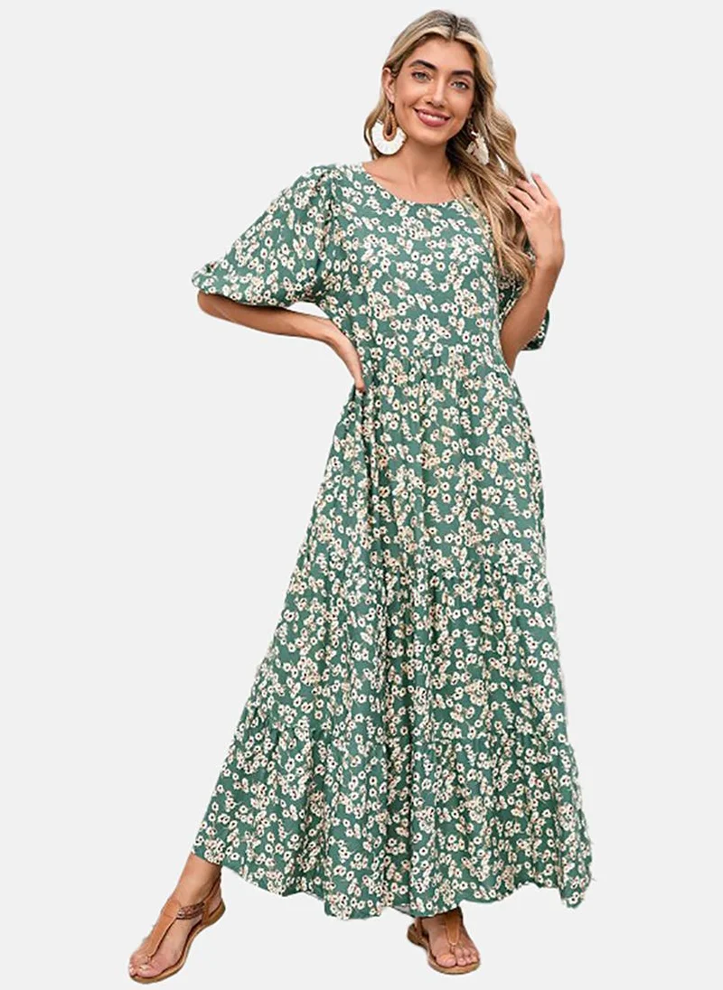 يونيكي Women Floral Print Maxi Dress