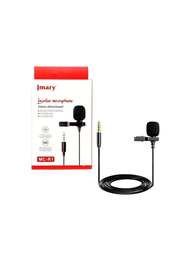 ميكروفون لافالير احترافي متعدد الاتجاهات مكثف - Image 1