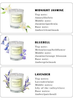 BiuTFon 3-pack Scented Candles Gift Set for Women,3 Pack Aromatherapy Candle for Home Scented,Natual Soy Candles Gifts for Anniversary, Birthday, Mother's Day, Bath,Spa, Meditation  - Image 2