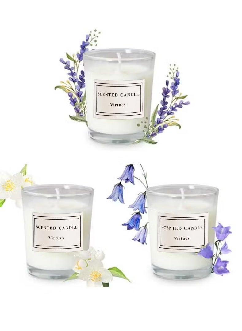 BiuTFon 3-pack Scented Candles Gift Set for Women,3 Pack Aromatherapy Candle for Home Scented,Natual Soy Candles Gifts for Anniversary, Birthday, Mother's Day, Bath,Spa, Meditation - Image 1