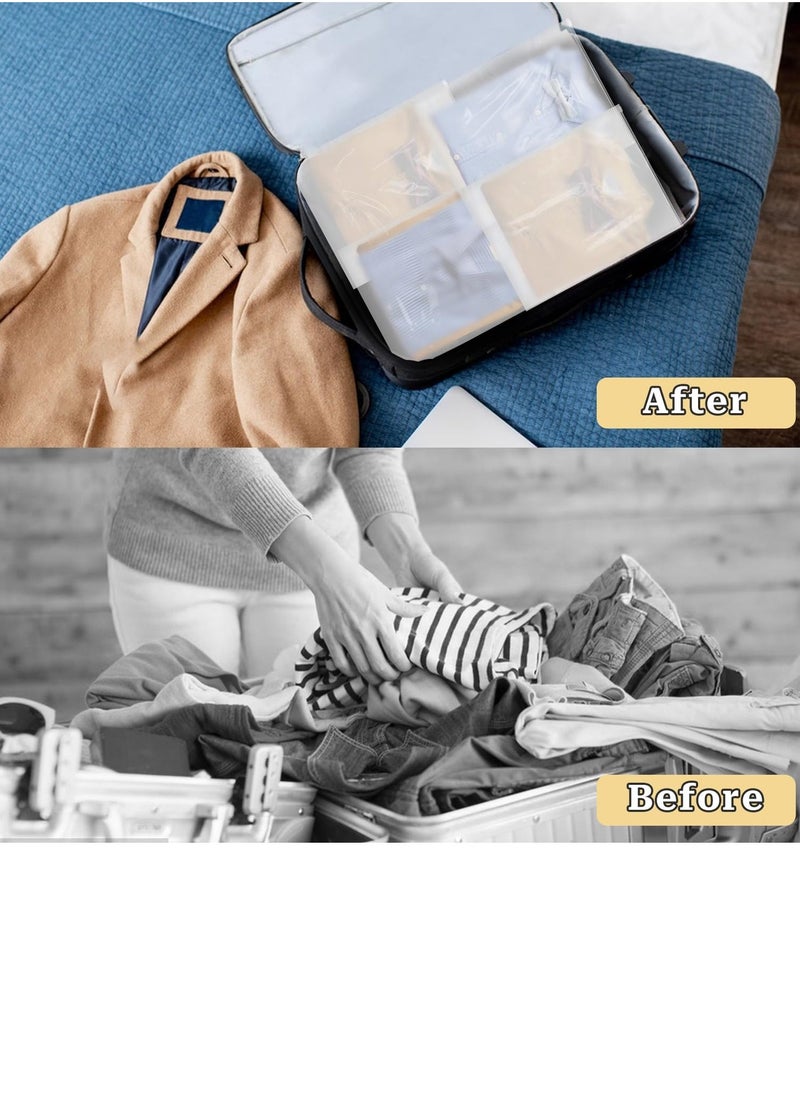 20 Pcs Frosted Clothes Packaging Bags for Shipping Clothes Bags Space Saving Large Plastic Zip Lock Bag Resealable Frosted Packing Bag Travel Storage Bags for Clothing Shoes, No Odor 30x40cm - Image 5