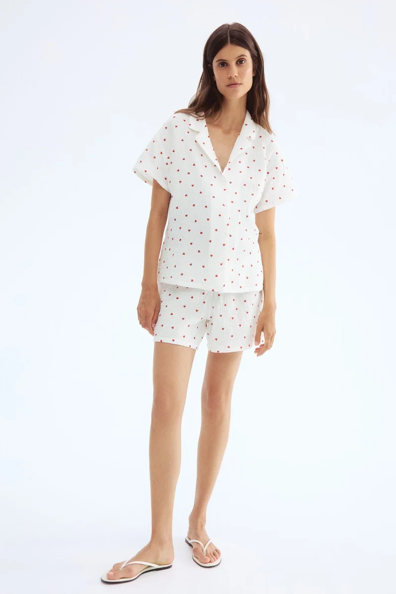 H&M MAMA Cotton muslin pyjamas