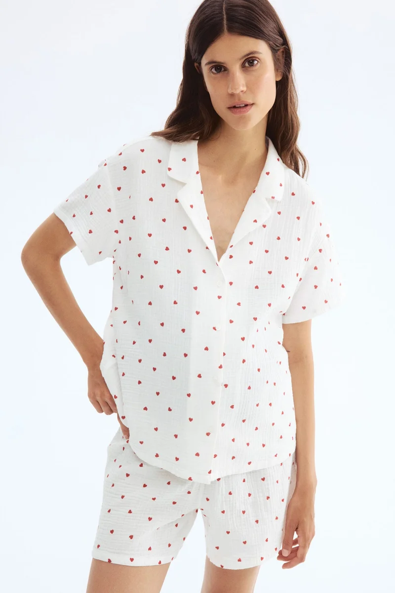 H&M MAMA Cotton muslin pyjamas