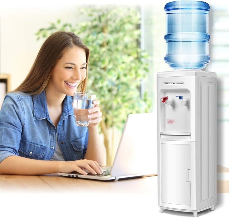 Safeplus موزع مياه بتصميم تحميل علوي، مبرد مياه ساخن وبارد قائم بذاته يحمل زجاجات سعة 5 جالون مثالي للمنزل والمكتب والمدرسة معتمد من UL وموفر للطاقة - Image 2