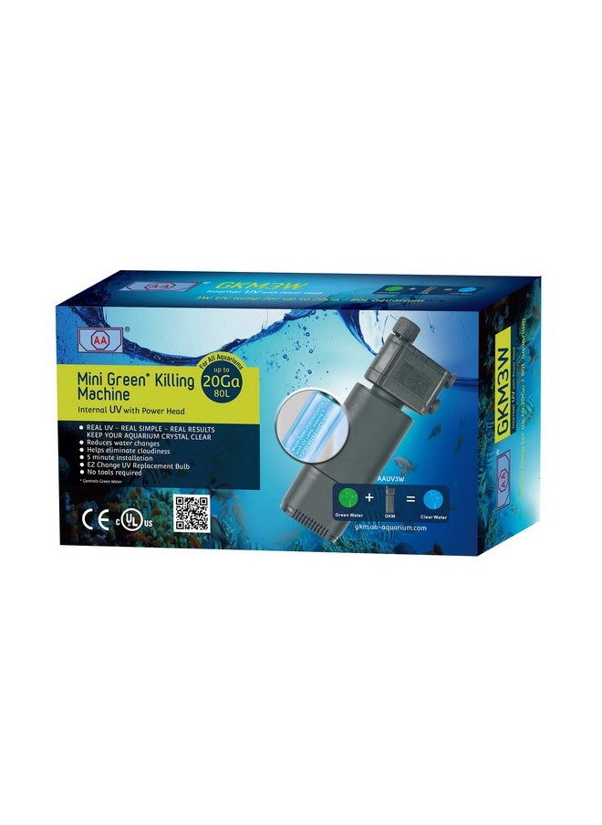 AA Aa Gkm3W Mini Internal Uv,Black,Aauv3WB  - Image 1