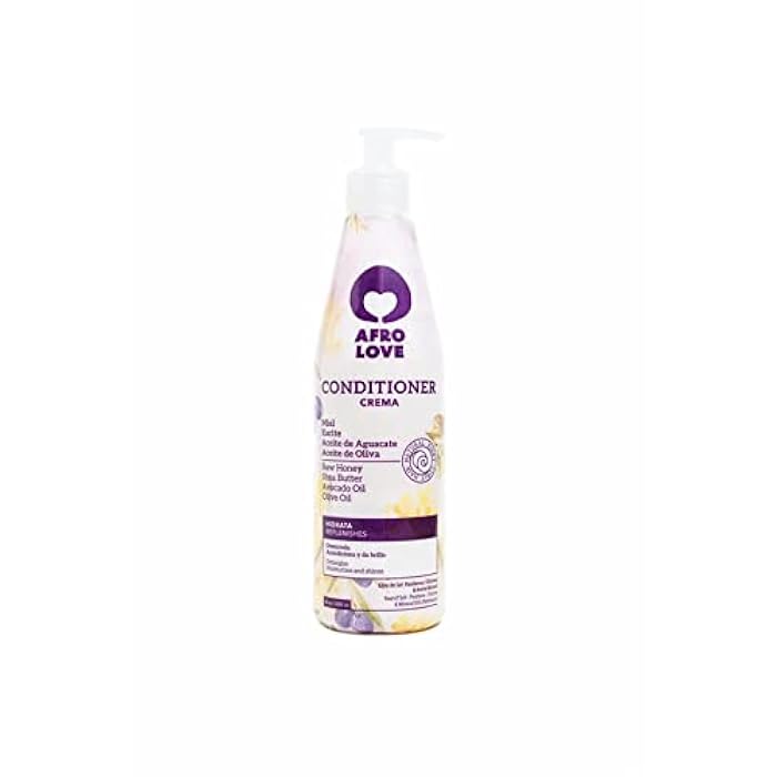 Afro Love Conditioner for Curly Hair, Deep Moisturizing & Frizz Control, Hydrating Conditioner with Raw Honey, Shea Butter, Avocado Oil & Olive Oil – Sulfate-Free, Paraben-Free, Silicone-Free, 16 oz - Image 1