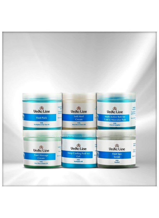 Vedic Line Vedicline Foot Care Combo, Relieves and Soothes Skin with Eucalyptus Oil, Tea Tree Oil for Beautiful Soft Foot, 600ml 
