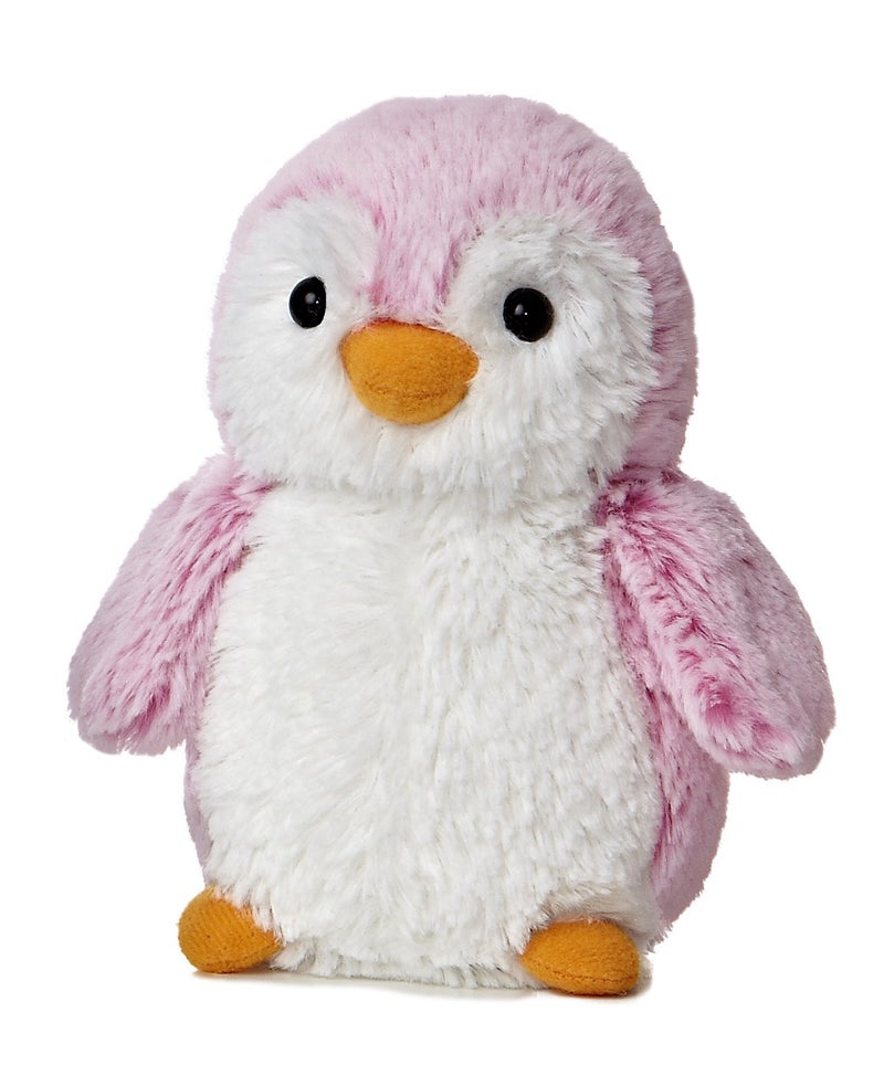 Aurora® Playful Pompom Penguin™ Brights Stuffed Animal - Vibrant Companions - Endless Fun - Pink 6 Inches - Image 2
