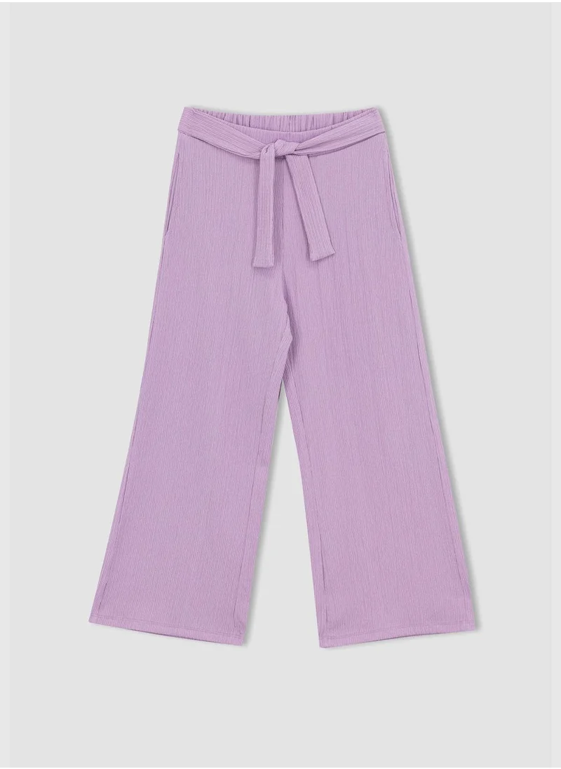 ديفاكتو Girl Wide Leg Knitted Trousers