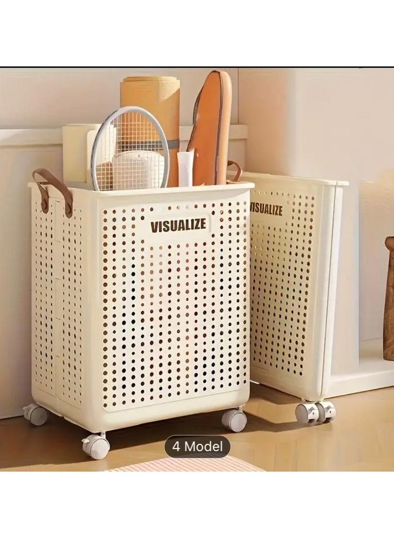 Durable Clothes Storage Basket – Space-Saving Organizer for Closet, Bedroom, and Laundry Room – Foldable and Stylish for Efficient Home Organization  - Image 3