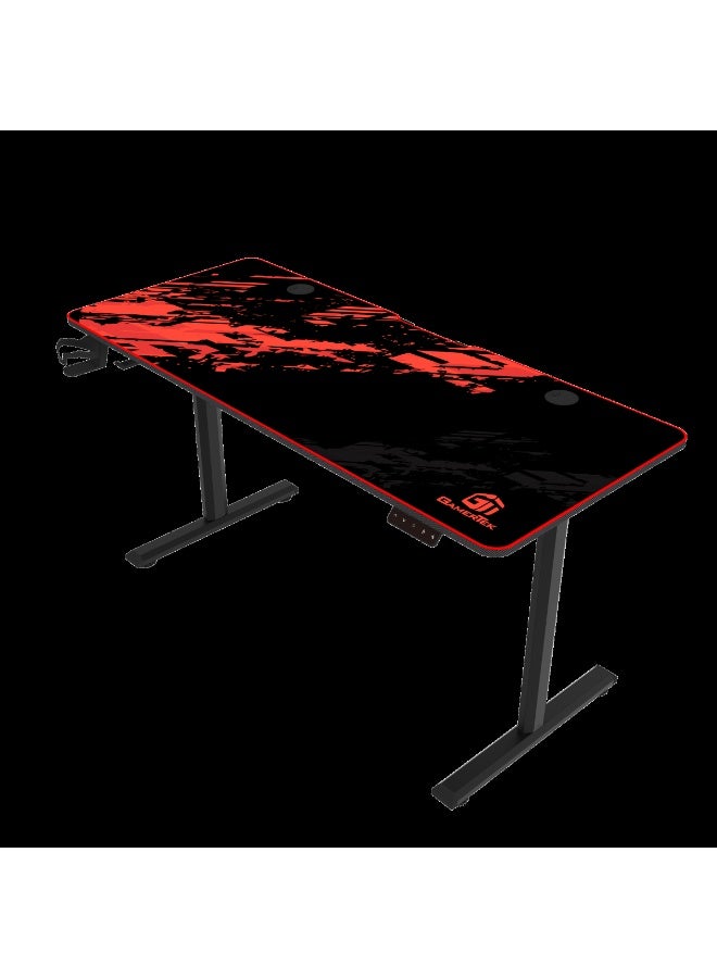 Gamertek طاولة ألعاب جي تي إلفيت إكس حمراء وسوداء - Image 1