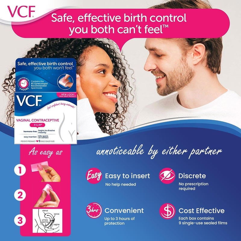 VCF Vaginal Contraceptive Gel Prefilled Applicators with Spermicide, 2 Boxes of 10 Prevents Pregnancy, Nonoxynol-9 Kills Sperm on Contact, Hormone-Free, Easy to Use, Works Instantly. 20 Total - Image 2