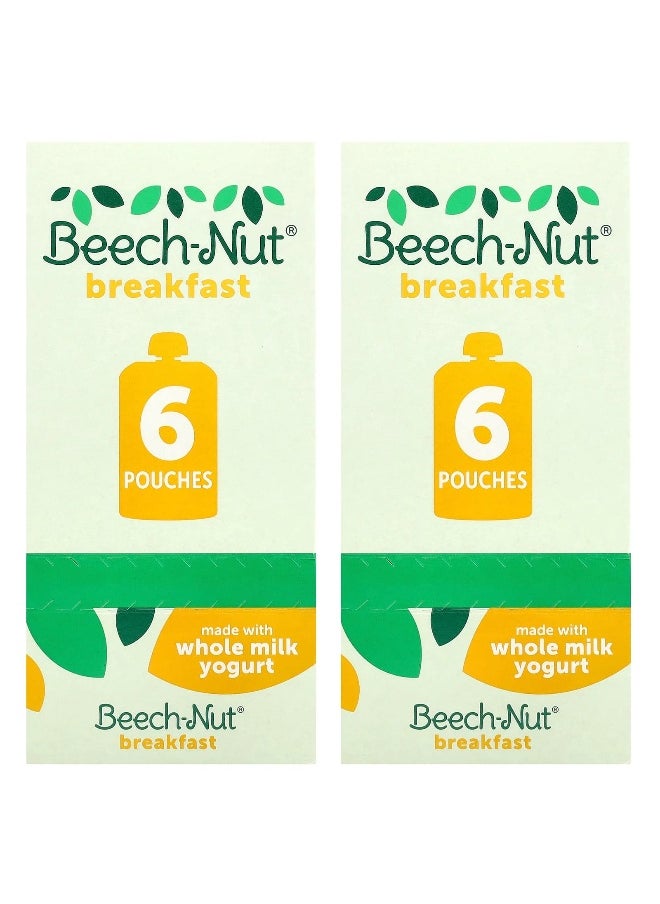 Beech-Nut - Beech-Nut, Breakfast, 12+ Months, Yogurt, Banana & Mixed Berry, 12 Pouches, 3.5 oz (99 g) Each - Image 1