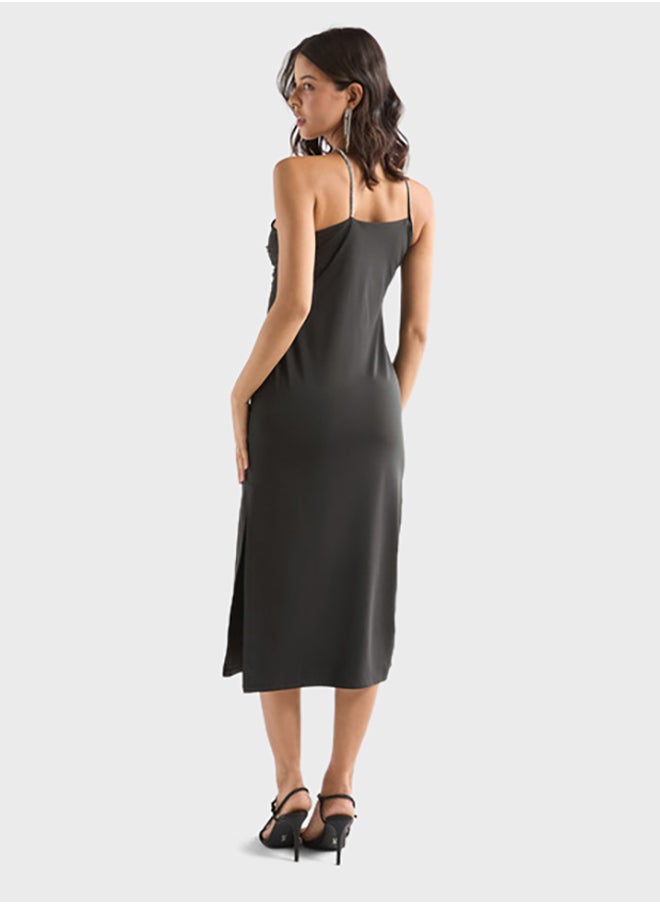 FAV Embellished One Shoulder Dress  - Image 2