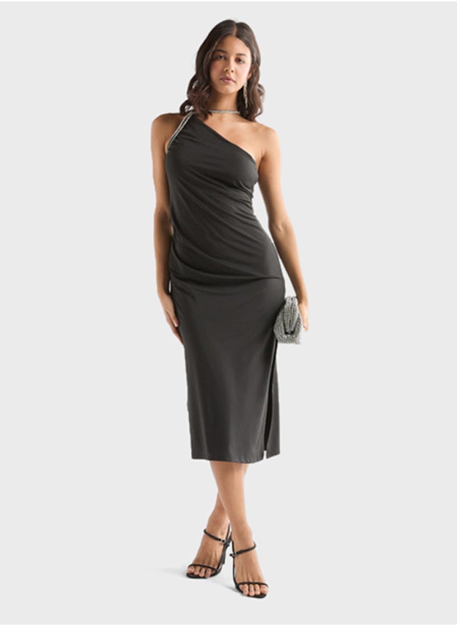 FAV Embellished One Shoulder Dress  - Image 4
