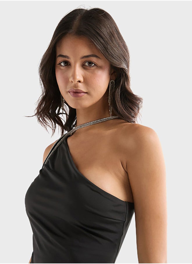 FAV Embellished One Shoulder Dress  - Image 3
