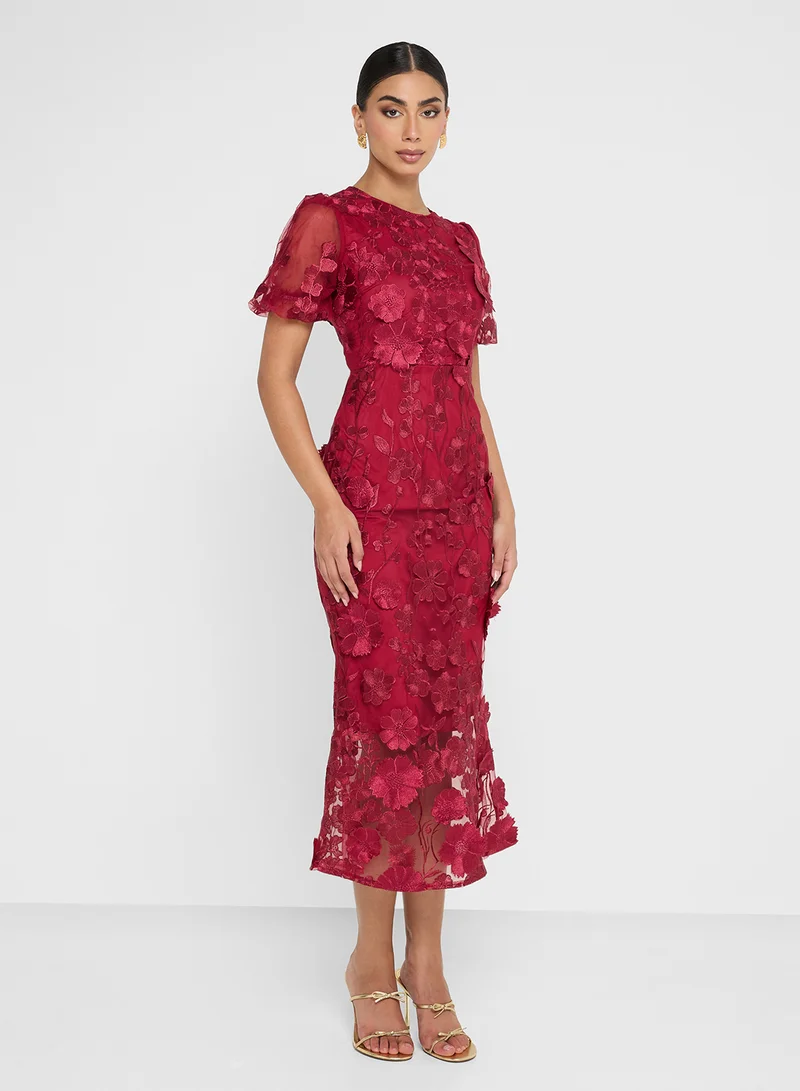 ايلا ليمتد اديشن Floral Lace Shift Dess