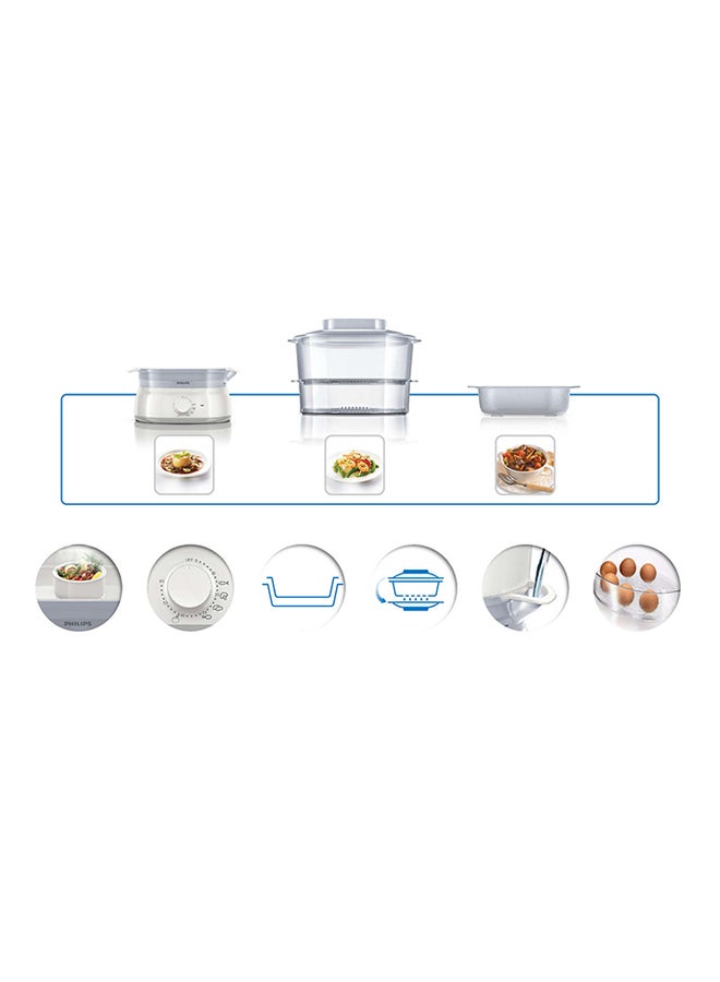Philips Multifunctional Collection Steamer 900W HD9115 White/Beige - Image 5
