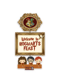 Suruchi Strokes Suruchi Strokes Potter Head Birthday Theme Party Decorations items Happy Birthday Cake Topper Return Gift Tag Eye Mask Frill Hangings Photobooth Props Backdrop Cutout Poster Welcome Poster 