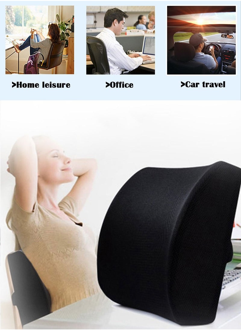 EqiEch - 3D Mesh Covered Breathable Ergonomic Gel Enhanced Waist Memory Foam Pad Is Designed To Relieve Lower Back Pain - Image 1