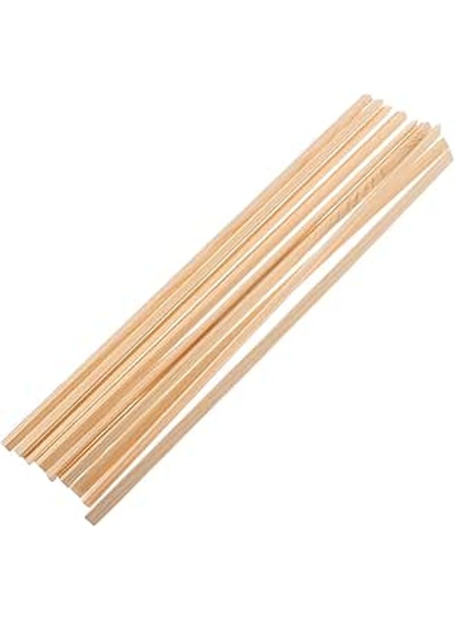 Natural Wooden Window Molding Trim Strips 12pcs DIY Decorative Home Decor Easy Install - Image 1