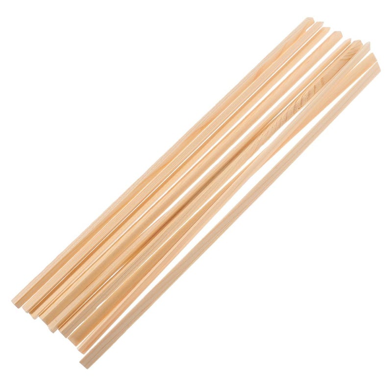 Natural Wooden Window Molding Trim Strips 12pcs DIY Decorative Home Decor Easy Install - Image 2
