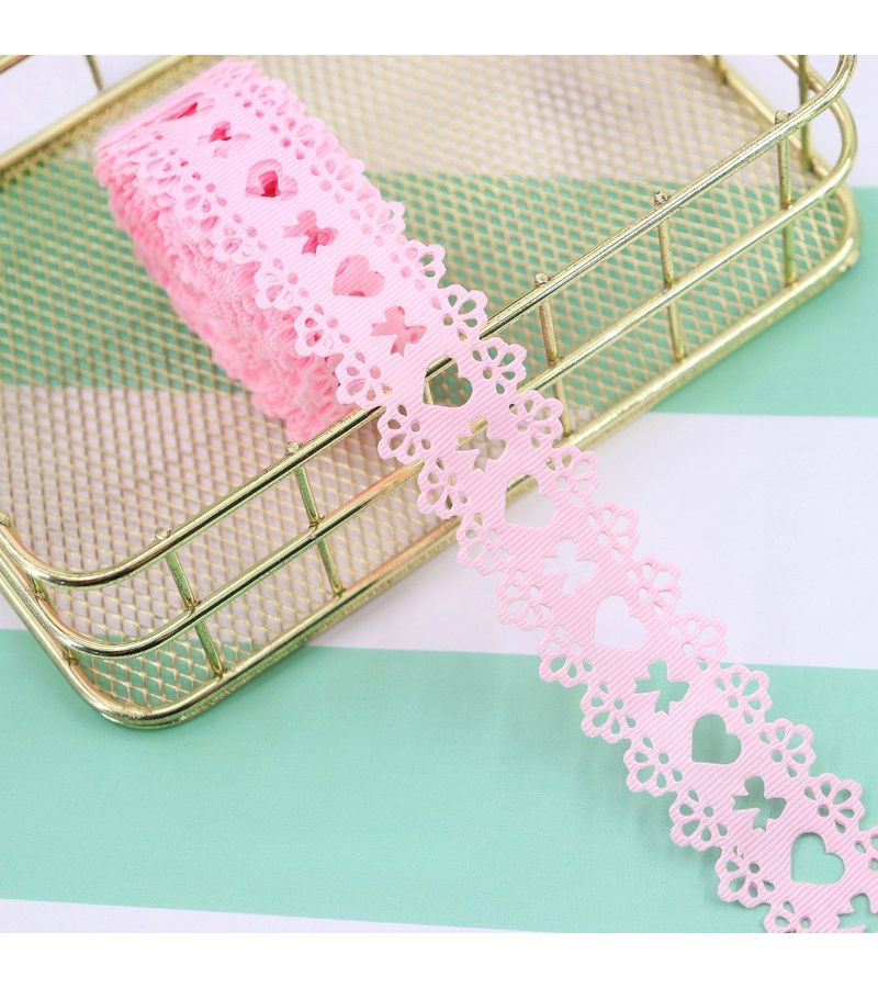 برتقالي، قلب على شكل قوس، تجويف شريط لتغليف الهدايا، مستلزمات DIY - Image 5
