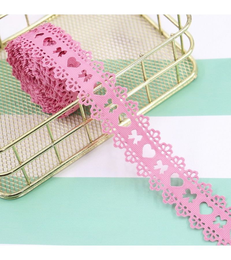 برتقالي، قلب على شكل قوس، تجويف شريط لتغليف الهدايا، مستلزمات DIY - Image 4