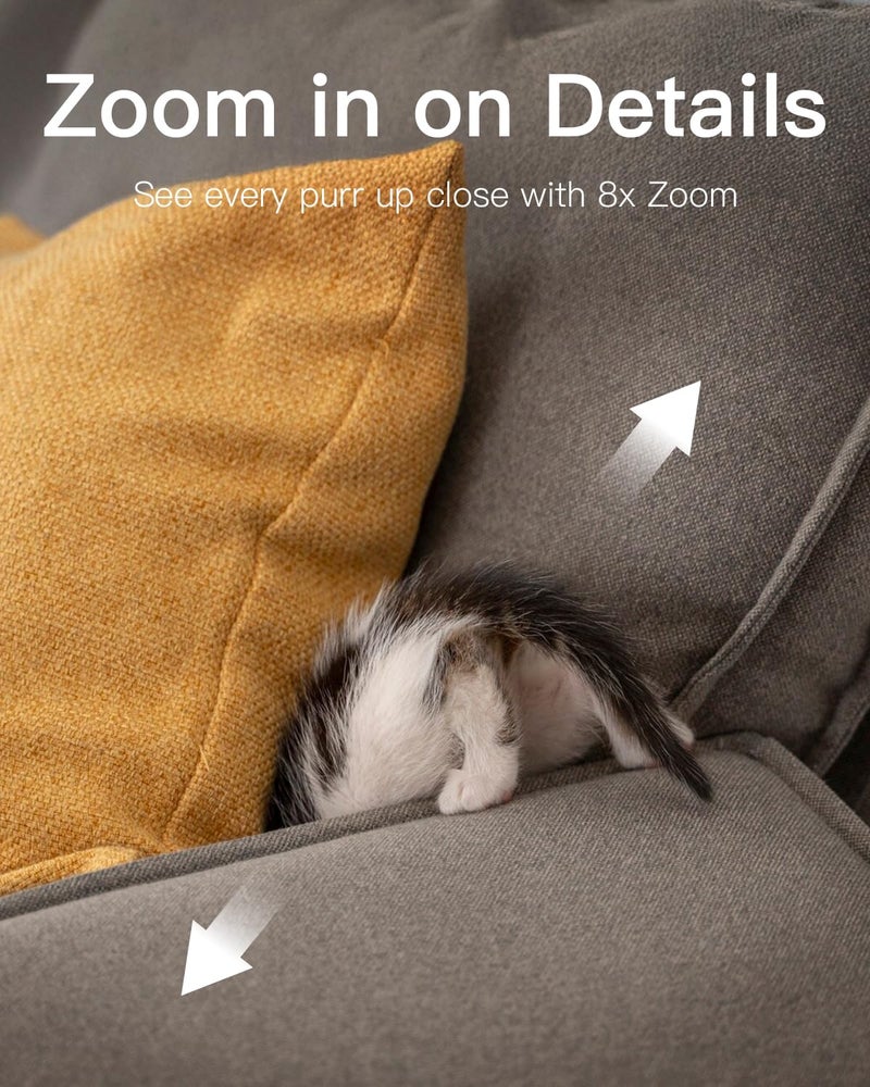 VIMTAG 2.5K QHD Indoor Security Camera, Pet/Dog/Cat/Baby Cam, 2.4G5Ghz Wireless WiFi, Pan/Tilt Home Camaras Monitor with Night Vision, Phone App, Audio, Motion Detection and Cloud  SD Card Storage - Image 5