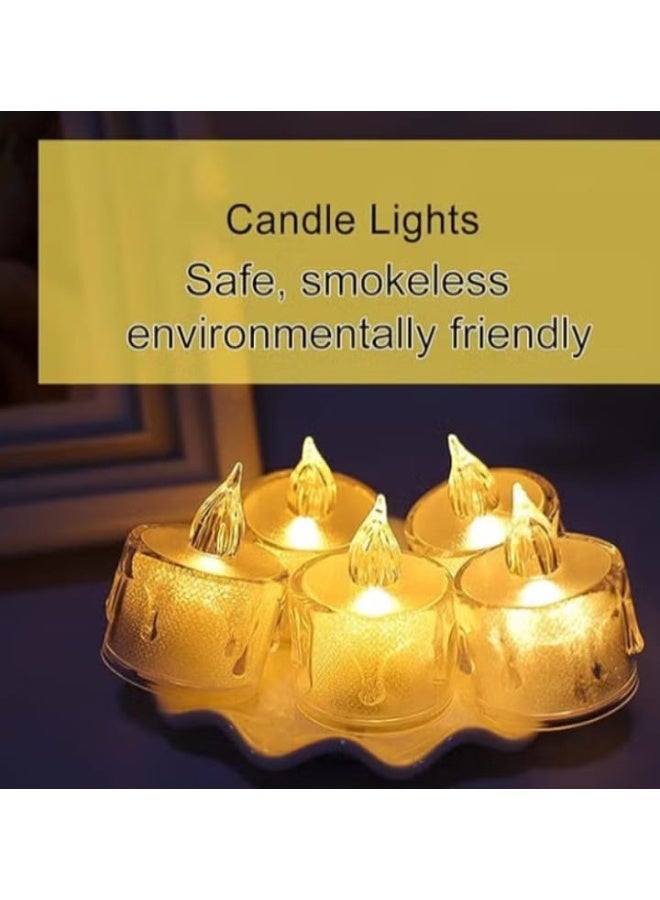 عبوة 24 شمعة كريستال LED لرمضان - Image 3