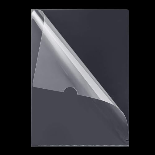 ANG 20 Pcs L Folder Plastic Folder Safe Project Document Folder A4 Plastic Paper Jacket Sleeves Project Folders - Image 3