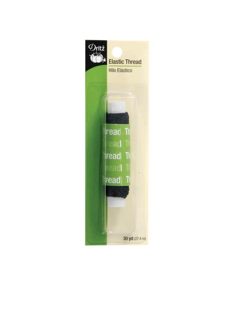Dritz Elastic Thread 30yd Black