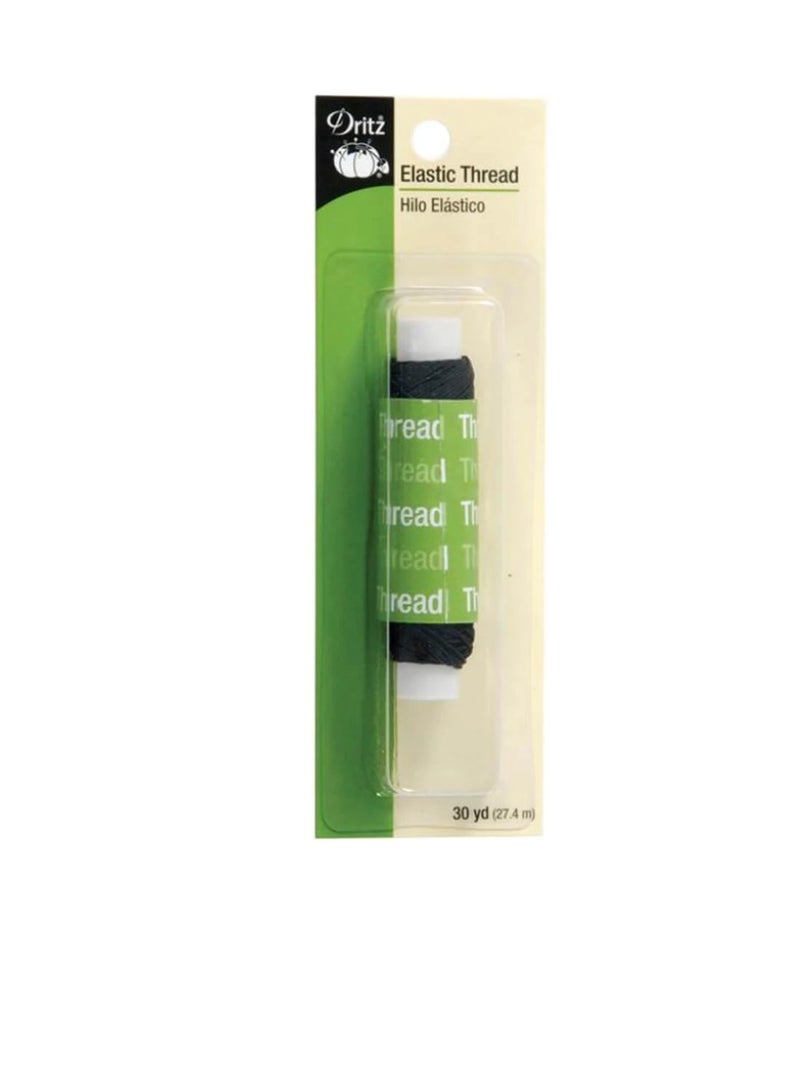 Dritz Elastic Thread 30yd Black