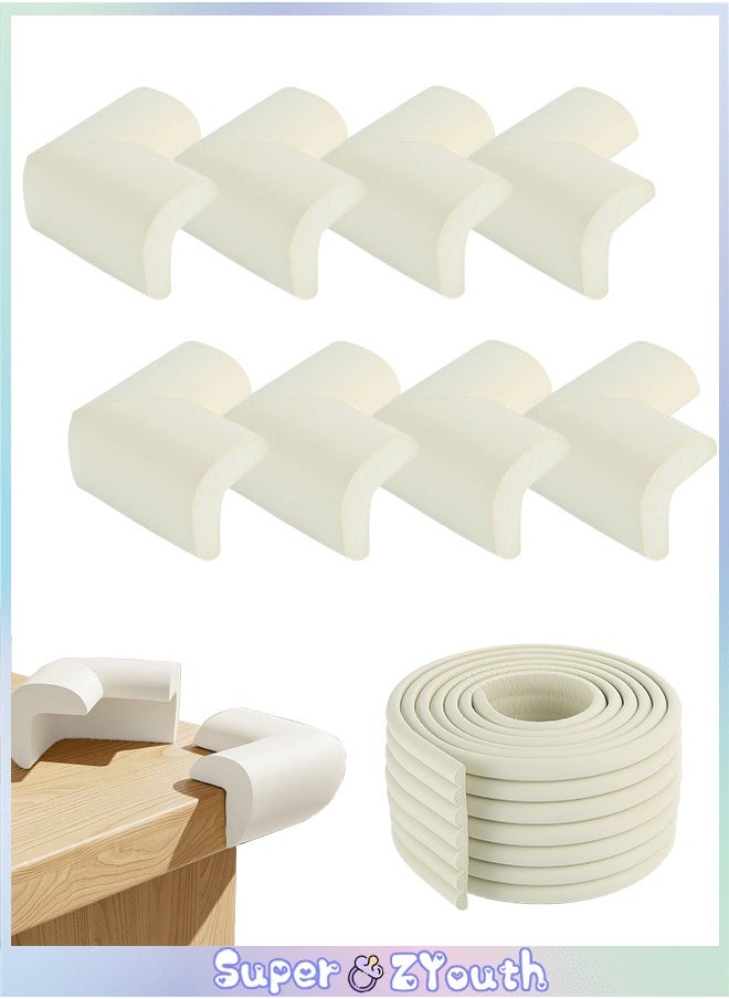 Super ZYouth - Baby Proofing Edge and Corner Guard Protector Set, 6 Feet Edges & 8 Foam Corners, Furniture and Tables Child Baby Proof Bumpers - Image 1