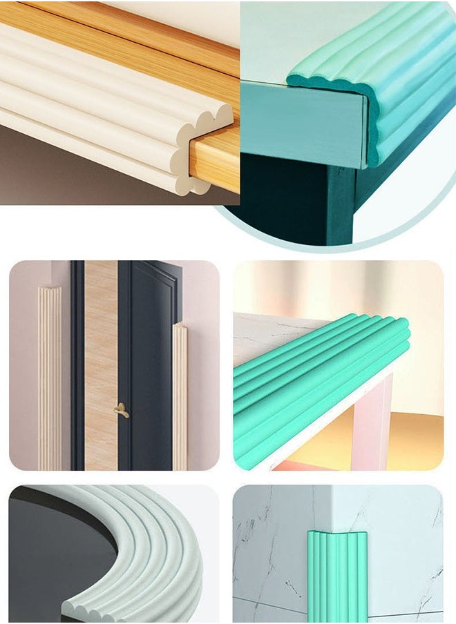Super ZYouth - Baby Proofing Edge and Corner Guard Protector Set, 6 Feet Edges & 8 Foam Corners, Furniture and Tables Child Baby Proof Bumpers - Image 1