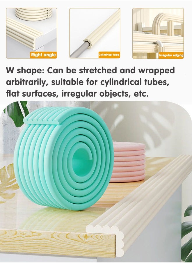 Super ZYouth - Baby Proofing Edge and Corner Guard Protector Set, 6 Feet Edges & 8 Foam Corners, Furniture and Tables Child Baby Proof Bumpers - Image 1