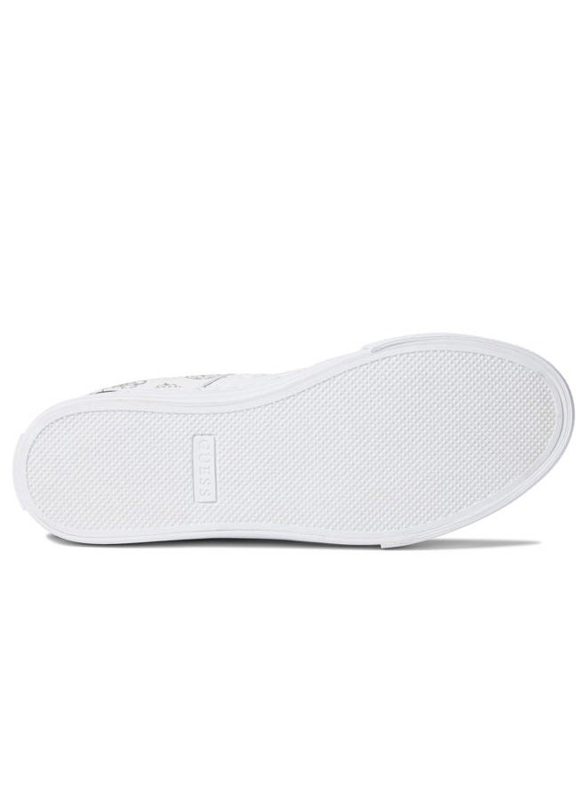 GUESS حذاء رياضي نسائي لوفن، أبيض/وردي، 38 EU - Image 4