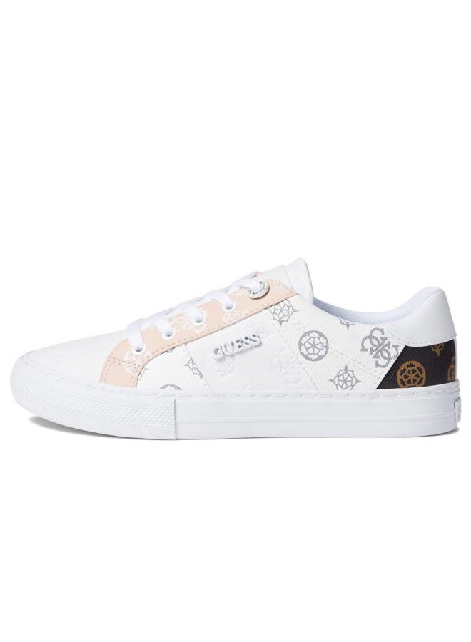 GUESS حذاء رياضي نسائي لوفن، أبيض/وردي، 38 EU - Image 5