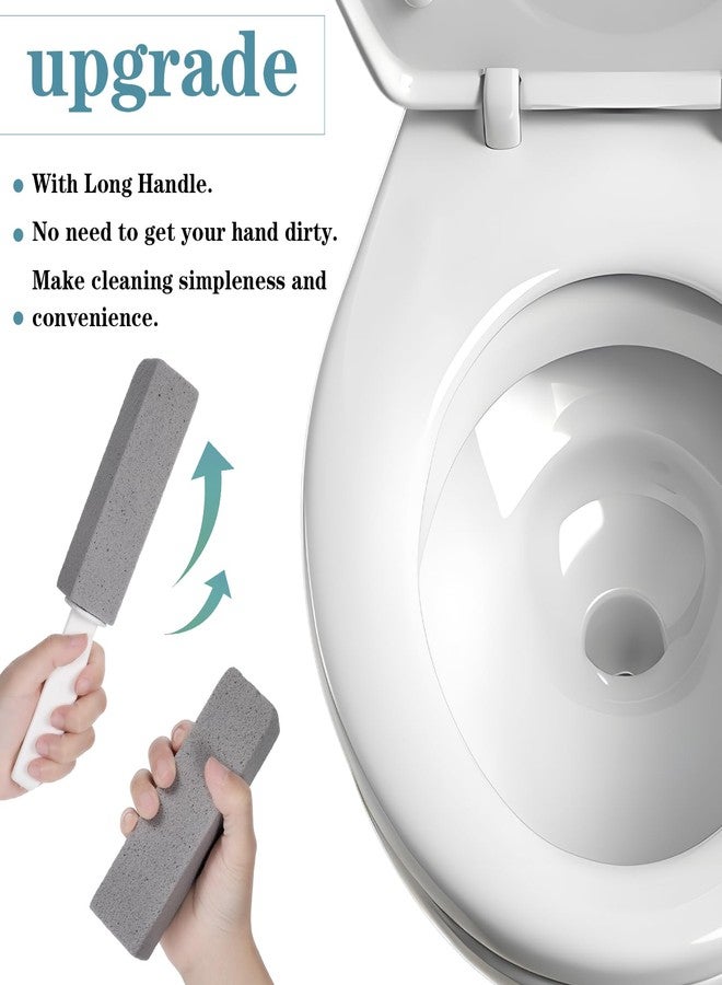 Kifmurase 20Pcs Pumice Stone for Cleaning, Pumie Scouring Stick with Handle, Toilet Stone Brush Block, Hard Water Stain Remover for Toilet, Bathtubs, Sinks, Swimming Pools, Grills - Image 4