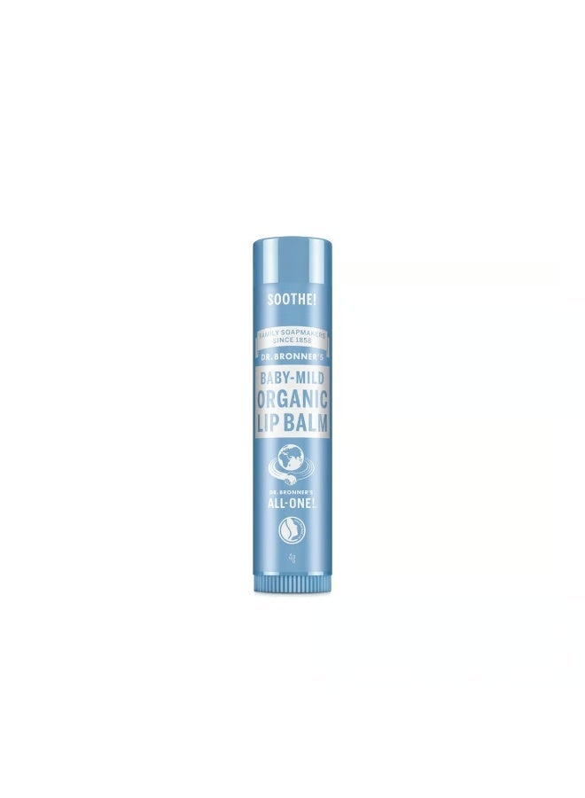 Dr. Bronner's Organic Lip Balm Baby-Mild 4g - Image 1