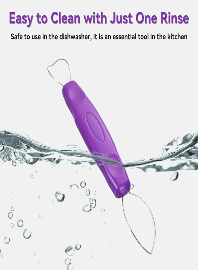 Beufee Stainless Steel Grape Peeler, Portablefruit Skin Peeler Purple Fruit Grape Skin Peeler Pitter Remover Mini Kitchen Gadget Peeling Tool - Image 5
