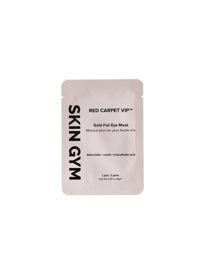SKIN GYM Gold Foil Eye Mask, Facial Skin Care Products With Hyaluronic Acid for a Hydrated Look, Naturally Reduces Fine Lines & Wrinkles and Treats Dark Circles, Single  - Image 3