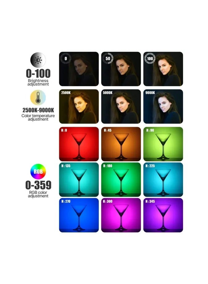 PROMAGE RGB VIDEO LIGHT PM20 R on Camera Rechargeable Type-C( vlogger/ content creator/ photographer/ mobile) - Image 5