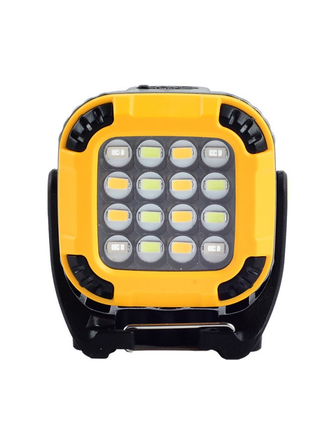 Generic - Full-scene Working Lamp Multi-gear Rotating Lamp Holder Strong Magnetic Adsorption Garden Lamp Outdoor Camping Lamp Inspection Lamp-Power:W8129-4 - Image 1