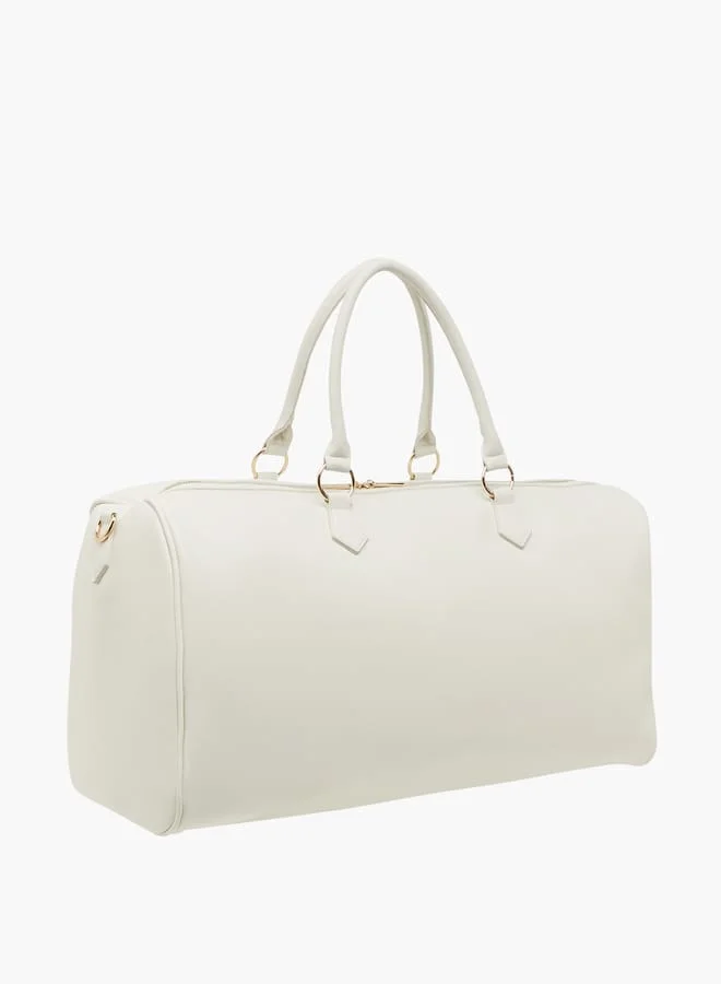 سيليست Women's Textured Duffle Bag with Double Handle and Zip Closure