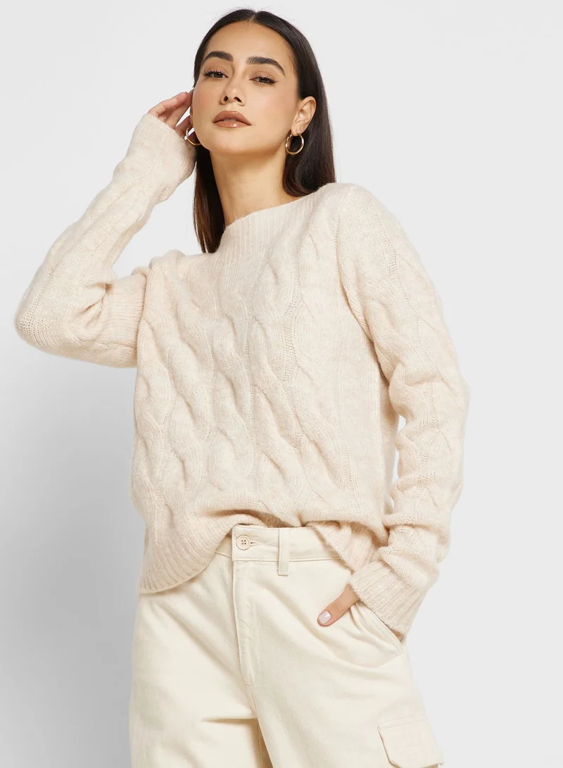 Jacqueline de Yong Boat Neck Knitted Sweater
