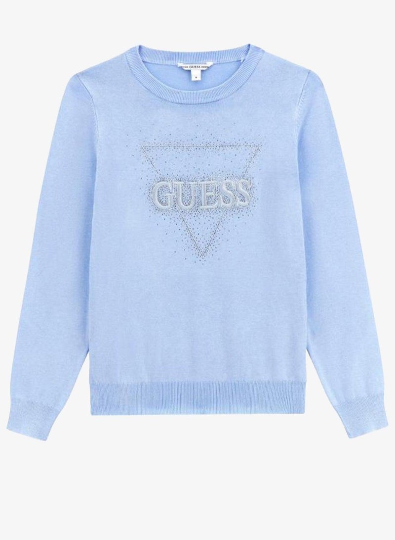 GUESS Youth Long Sleeve Crew Neck Sweater - Image 2