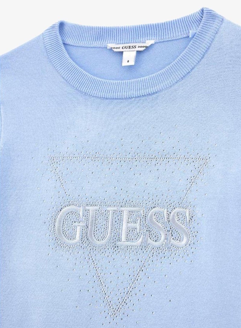 GUESS Youth Long Sleeve Crew Neck Sweater - Image 4